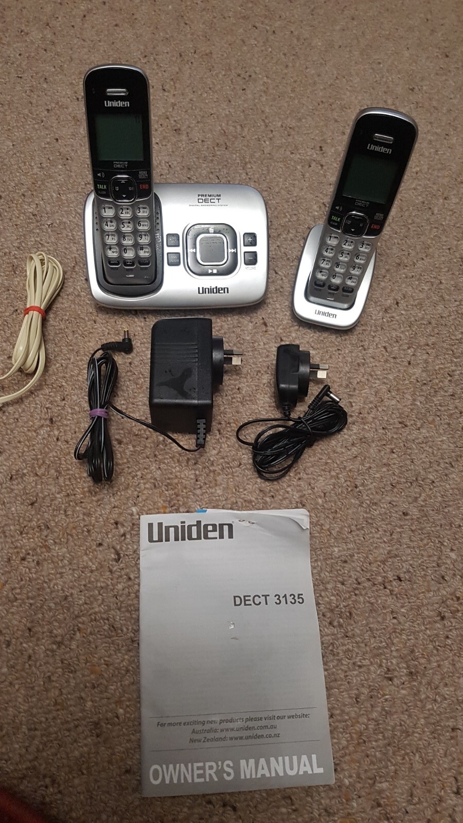 Uniden DECT 3135 series plus 1 cordless phone eBay