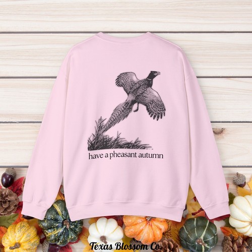 Funny Pigeon Sweatshirt, Pheasant Autumn Sweatshirt, Animal Fall Sweatshirt - Picture 9 of 9