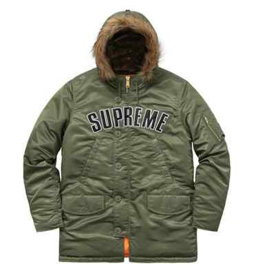 人気 Supreme Arc Logo N-3B Parka