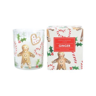Lebkuchenmann Duftkerze in Schachtel - Ginger - Gisela Graham Weihnachtsgeschenk 