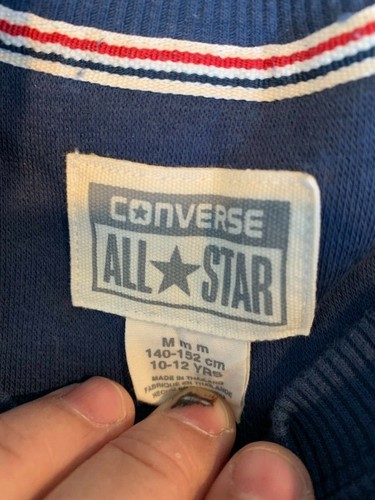 Converse All-Star Boys Medium Blue Knit Sweater Ages 10-12 - Picture 5 of 6