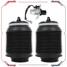 Rear Air Suspension Spring Bag & Compressor 3Pcs For 2005-07 Toyota Sequoia 4.7L