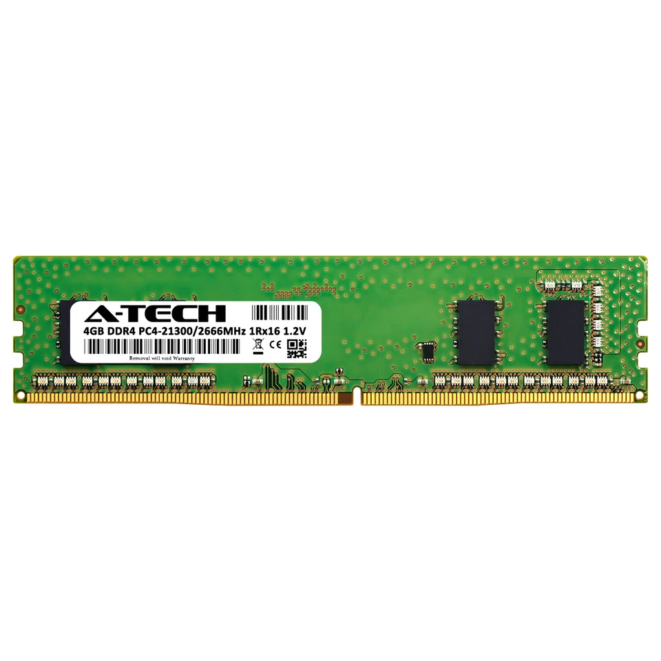 4GB DDR4-2666 DIMM Kingston HP26D4U9S1ME-4 Equivalent Desktop Memory RAM - Image 2 of 2