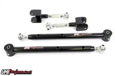 UMI 301417-B GM G-Body Rear Adjustable Upper and Lower Control Arm Set - BLK