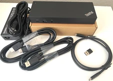 Lenovo ThinkPad Hybrid USB-C /w USB-A Dock 40AF0135US DUD9011D1, HDMI + DP Cable