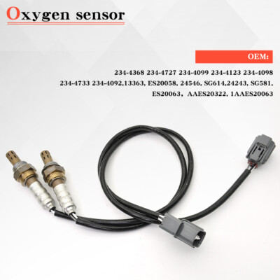 2PCS Sensor Oxygen O2 Front Sensor Rear For 2001-2005 Honda 1.7L