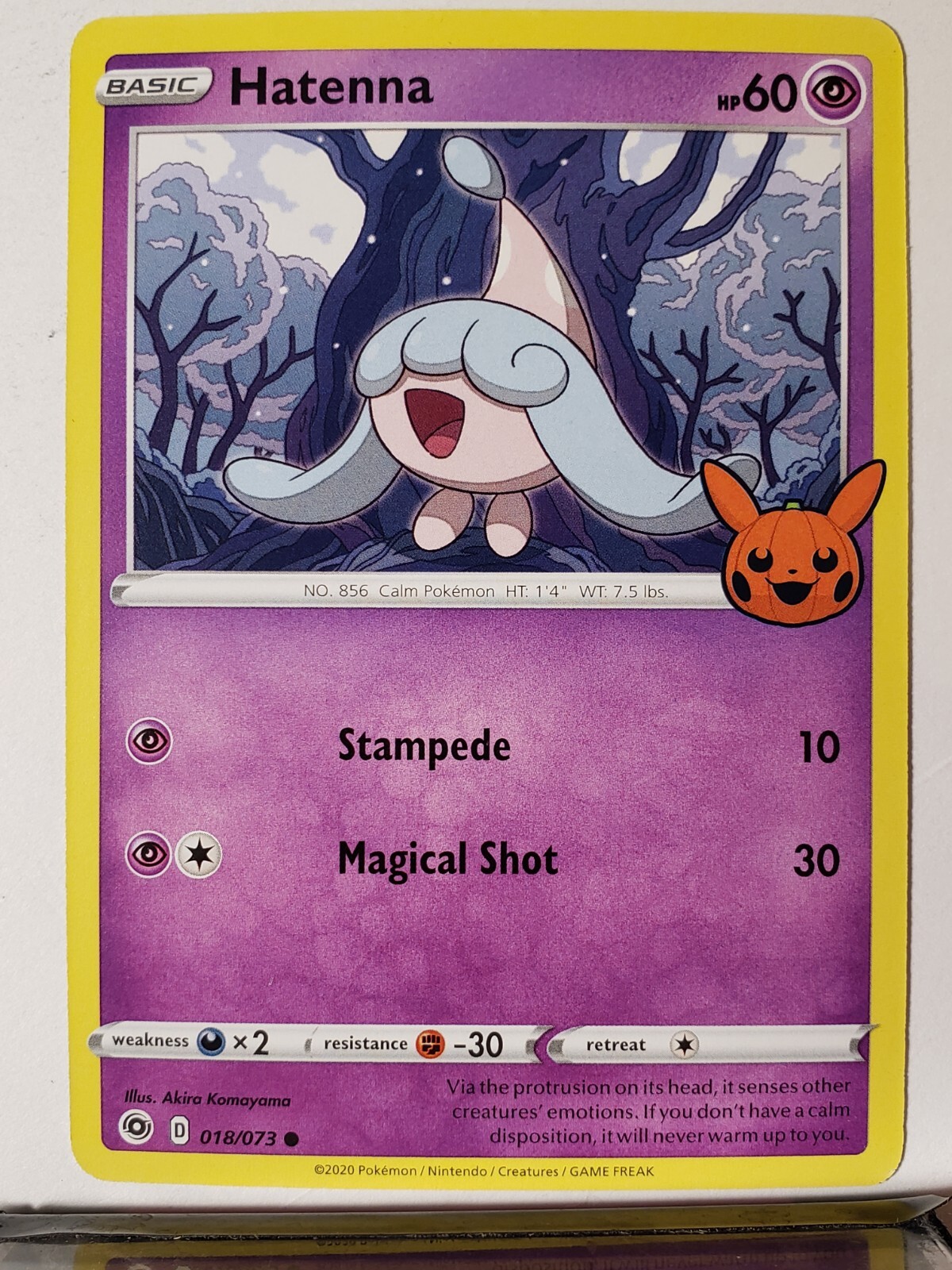 Hatenna 018/073 NM - Trick Trade Exclusive Champions Path Pokemon Card