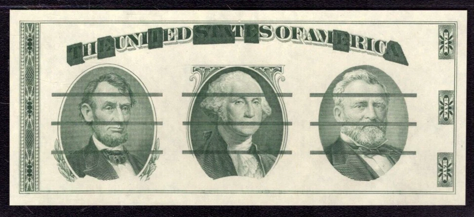 1972 $5 GIORI PRESS TEST NOTE ABNco GREEN REVERSE ONLY PCGS B SUPERB GEM 69 PPQ - Image 3 of 3