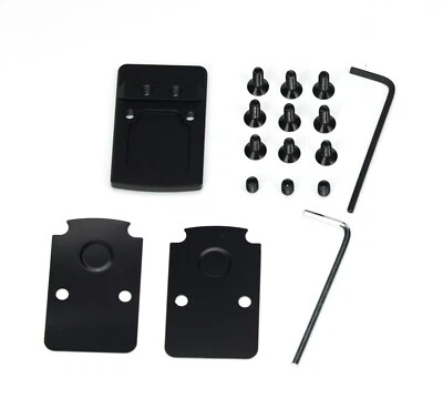 TACBRO Mount Plate Adapter Kit Fit Glock 17 19 26 Trijicon RMR/SRO & Holosun Red Dot