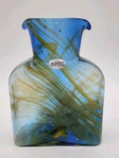 Blenko SPECIAL EDITION  STARRY NIGHT 384 Water Bottle, Double Spout Pitcher #2