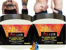 2 JAR HOT CREAM FAT BURNER REDUCING CREAM 4Oz LIPO GEL REDUCER FAT BURNING ll