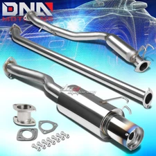 FOR 06-11 HONDA CIVIC EX/LX/DX CATBACK EXHAUST SYSTEM+4" BURNT TIP MUFFLER
