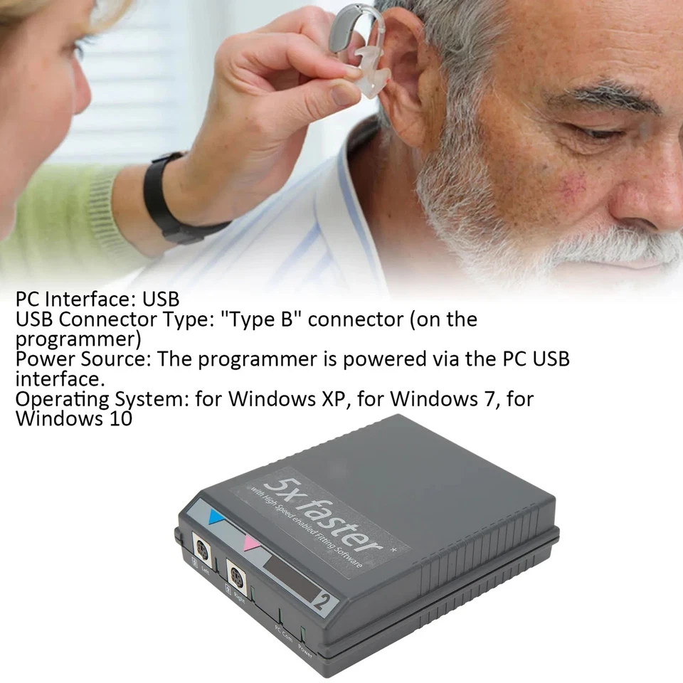 5X Digital Hearing Aid Programming Machine Programmer for Siemens Resound HI-PRO - Image 2 of 4
