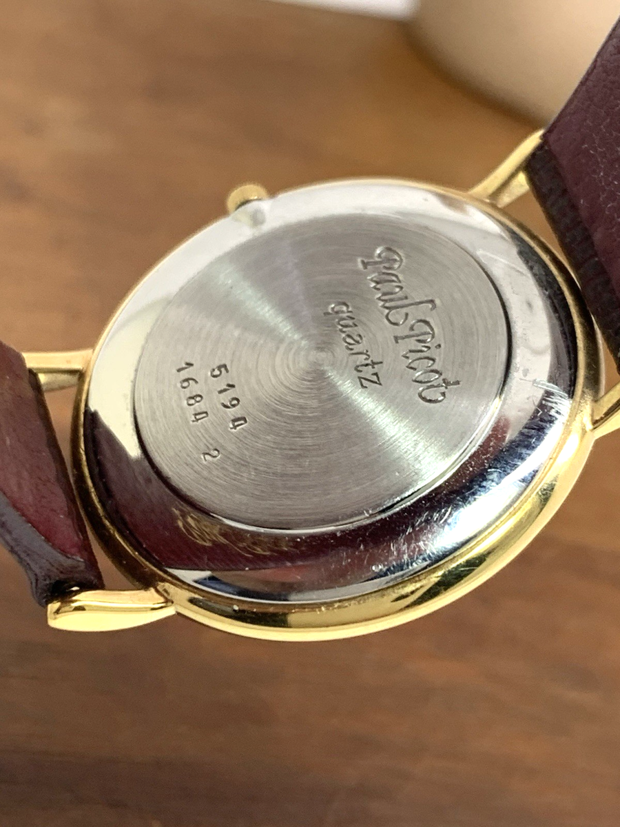 Paul Picot Women\'s Watch Swiss Quartz Gold Dial Brown Leather Strap 29mm Paul Picot Women main image 4