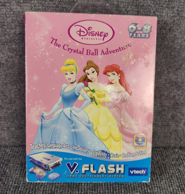 Vflash Video Game VTech Disney Princess Crystal Ball Adventures New Never Opened