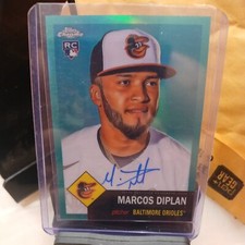 2022 Topps Chrome Platinum Anniversary Autographs Aqua Marcos Diplan 119/150