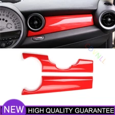 Central Console Dashboard Strip Cover For Mini Cooper R55 R56 07-2013 Bright Red
