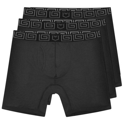 SHEATH V Bamboo Men's 8'' Dual Pouch Performance Boxer Brief 3 Pack