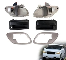 Exterior Door Handle & Interior Door Handles w/Bezel Kit,fits for Chevy 