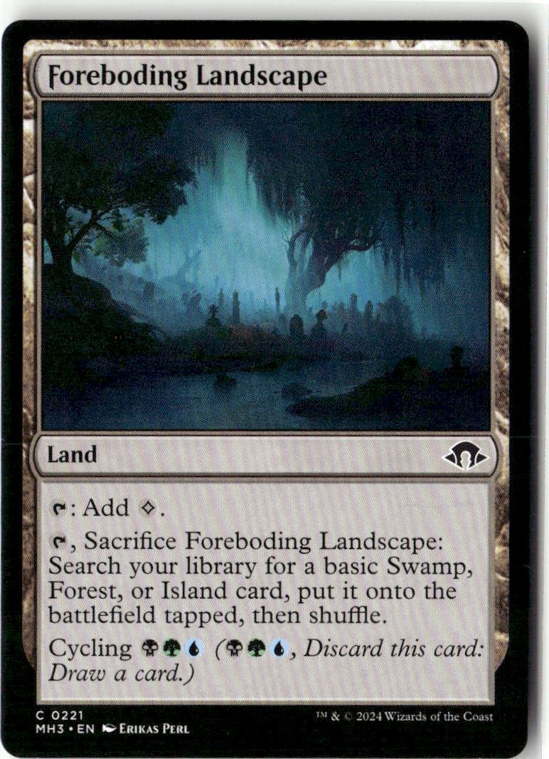 Foreboding Landscape NM Modern Horizons 3 Magic 221