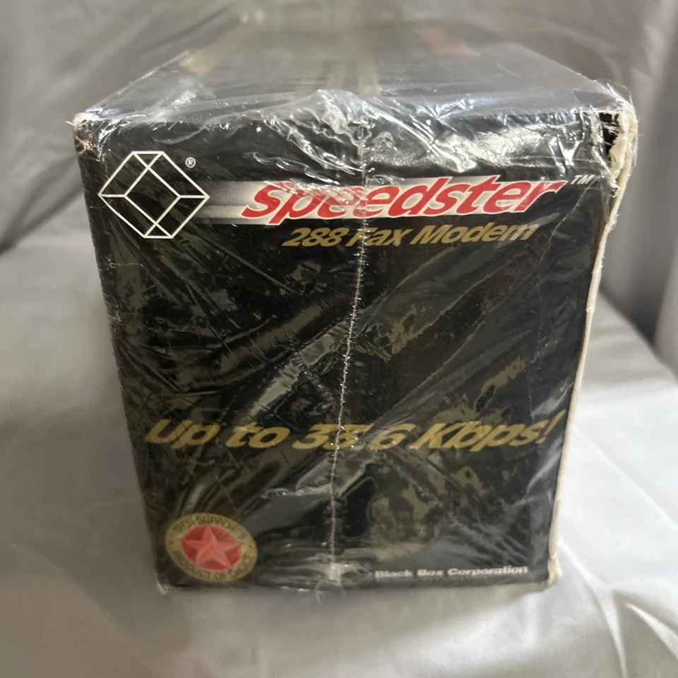 Vintage Black Box Speedster 288 Fax Modem 33.6 Kbps – New Sealed Box - Image 3 of 4