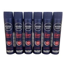 Nivea Men Dry Impact 72hr Anti-Perspirant Spray Deodorant 200 ml (6 Pack)