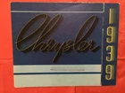 1939 CHRYSLER "ROYAL / IMPERIAL +" Car Dealer Sales Brochure