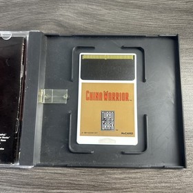 China Warrior NEC TurboGrafx-16 HuCard Case Manual Tested 1989 Turbo Grafx