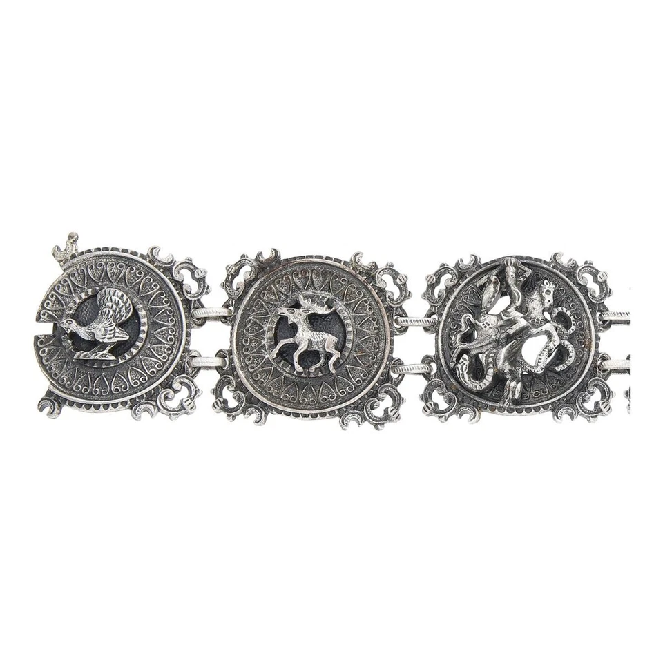 Second Hand Trachten Armband echt Silber 925, Jagdschmuck, wie neu 25324570 getr - Bild 2 von 4