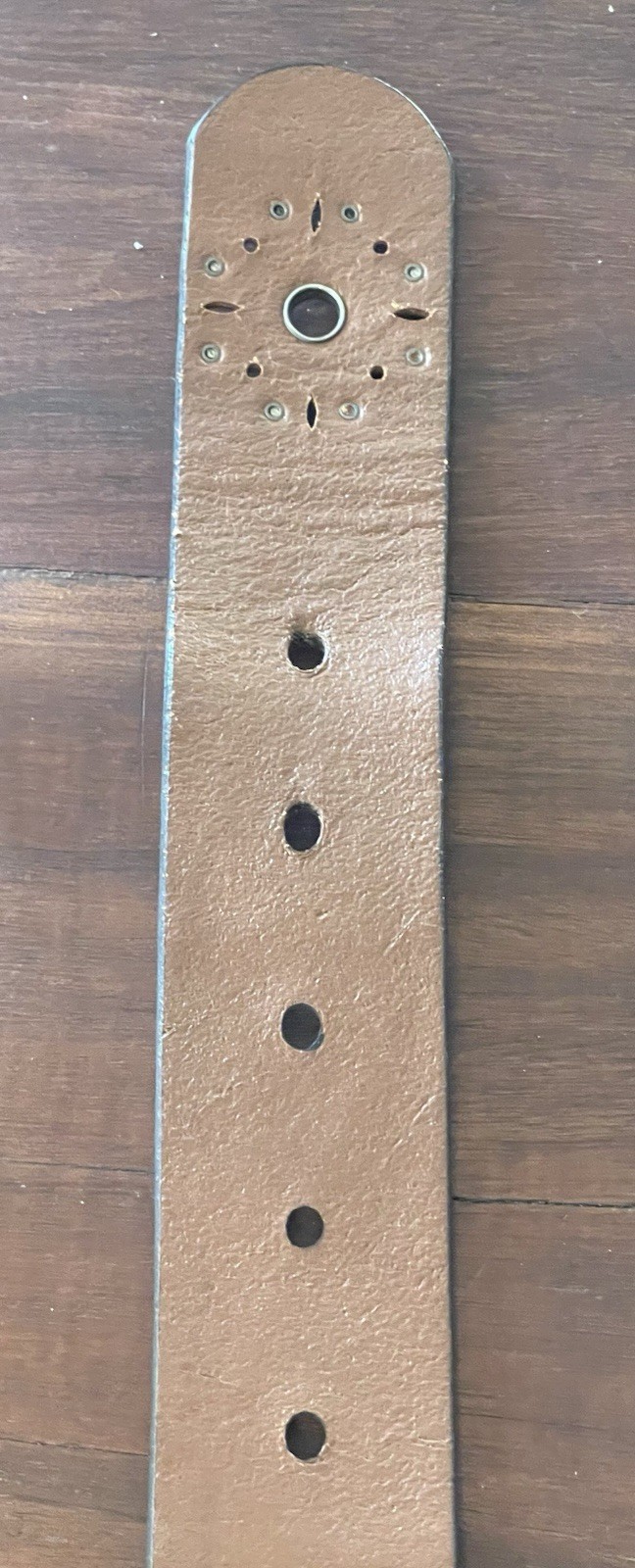 Fossil Studded Multicolor Patchwork Belt Small 33… - image 4