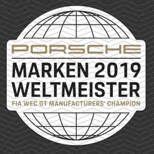 Porsche Markenweltmeister - 2019 Decal Front Adhesion