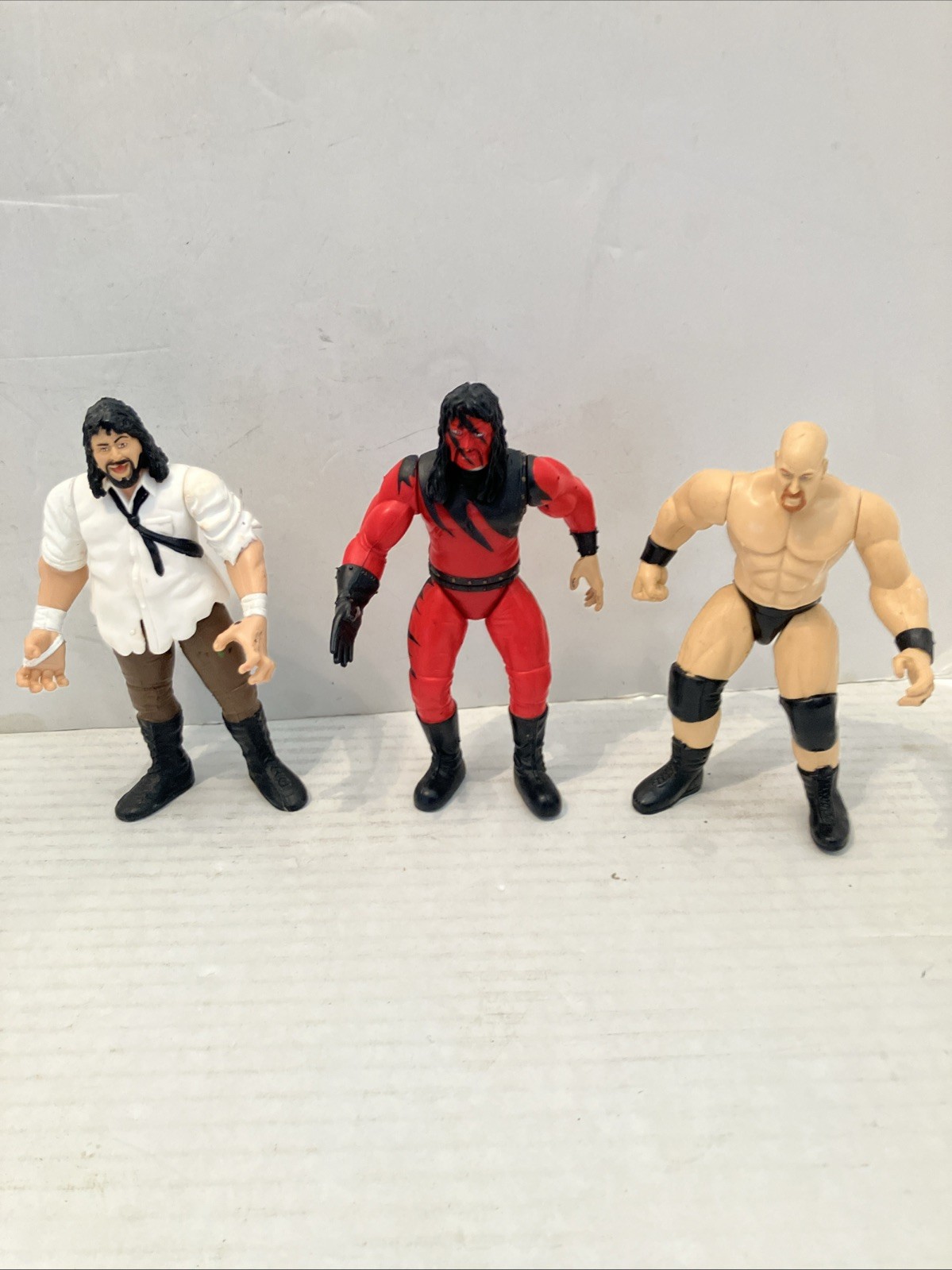Lot Of 3  1998 99 WWE Wrestling Action Figure Vintage Jakks Pacific Titan Kane