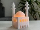 Mini Mosque LED Decor 10cm – 3D Printed Ramadan Table Ornament