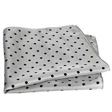 Polka Dot Silk Pocket Square 17" Handkerchief 12mm Twill 100 Silk Fabric