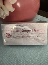 La Predire Prestige Classic Rouge Orange Shining Lipstick SEALED NIB