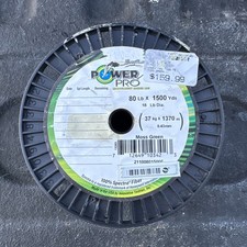 Power Pro Spectra Fiber Braided Fishing Line, Moss Green, 1500YD/80lb