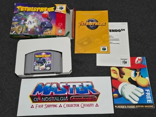 N64 Nintendo 64 TETRISPHERE CIB Complete Box Game Tetris