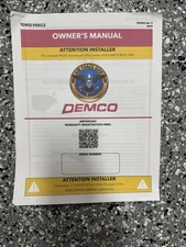 Demco Air Force One Flat Tow Brake System for RVS and RVS