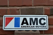AMC Sign AMX GREMLIN JAVELIN American Motors Pacer Garage Mechanic 71 72 SIGN