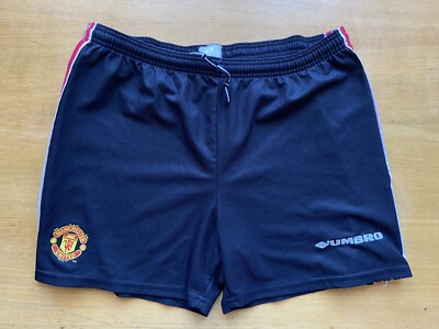Short De Football Manchester United Vintage 1998-2000 - Marque Umbro, Taille S, Domicile, Très Bon état