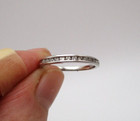 10K White gold 12 Diamond Anniversary Band Ring Size 7 [R237] — photo 5