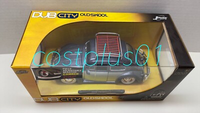 JADA DUB CITY OLDSKOOL 1959 VW BEETLE 1:24 GRAY 2T WITH RACK | eBay