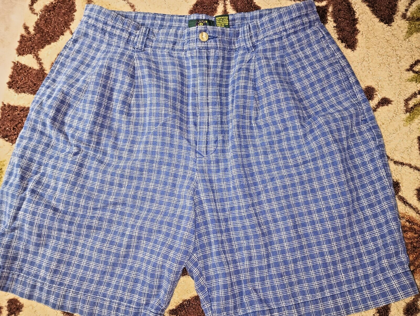 Club Room Mens Dress Fashion Short Pants Size 34 Well Made Linen and Cotton