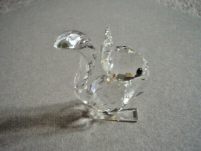 Swarovski Kristall geschliffenes Glas Eichhörnchen, Figur-Ornament
