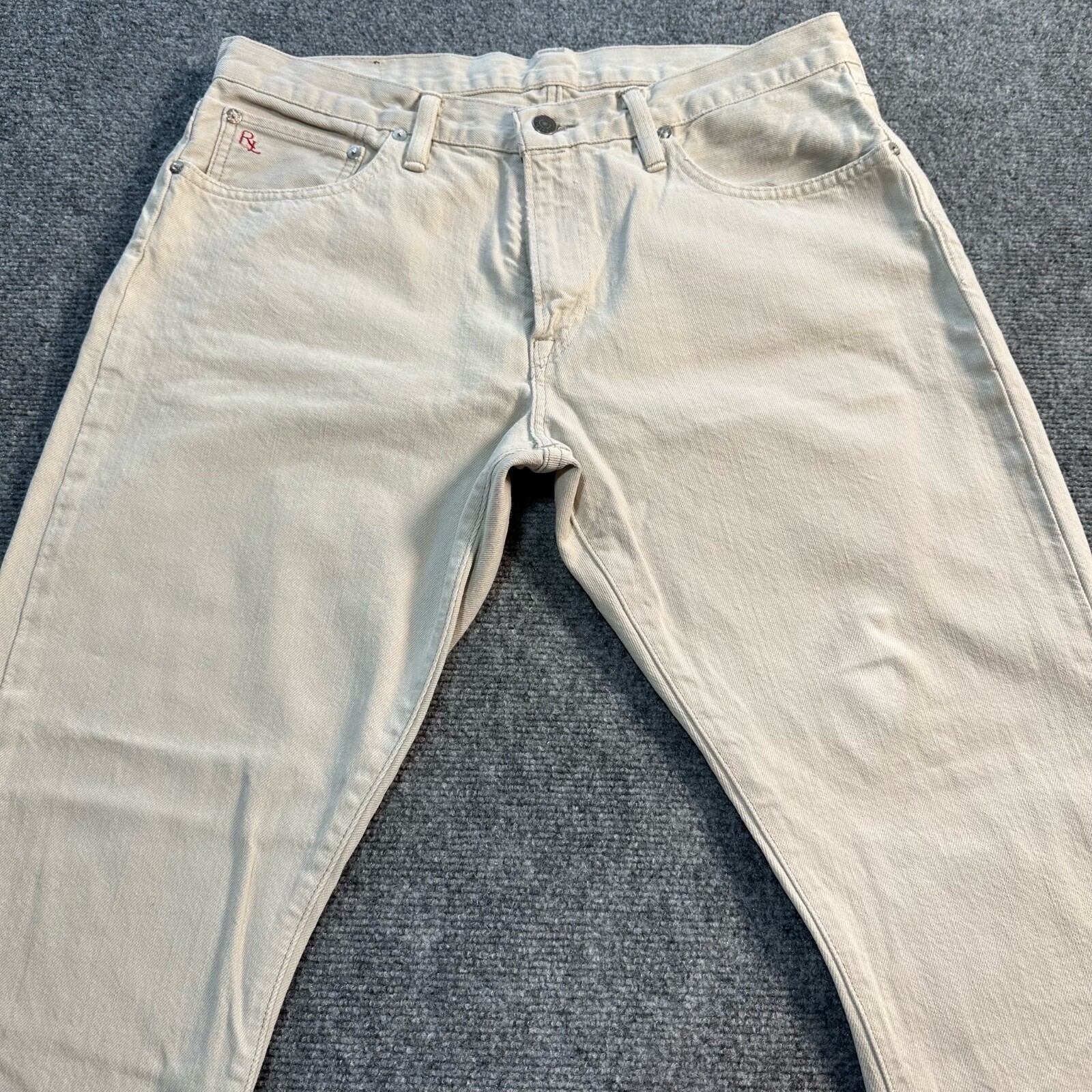 Vintage Polo Ralph Lauren Jeans Men 34/32 Ivory 1967 RN 41381 Cotton Mexico Made eBay