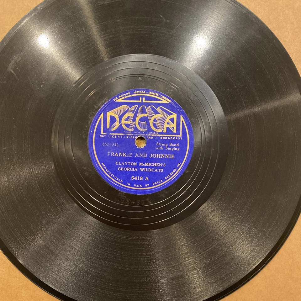 BLUEGRASS McMICHEN GEORGIA WILDCATS 78 rpm DECCA 5418 Sweet Bunch of Daisies V+ Foto 3 de 4