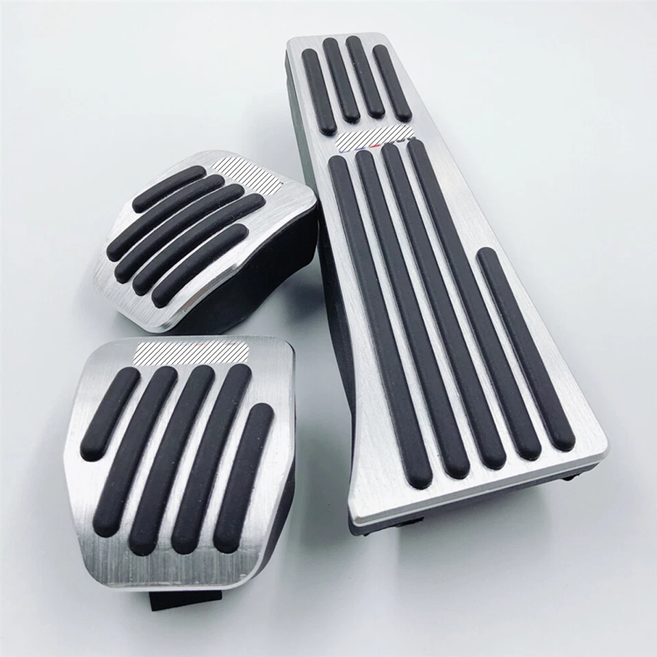 JUEGO PEDALES TRANS MT/MANUAL EMBRAGUE GAS FRENO PEDAL CUBIERTA REPUESTO PARA BMW COCHES Foto 4 de 4