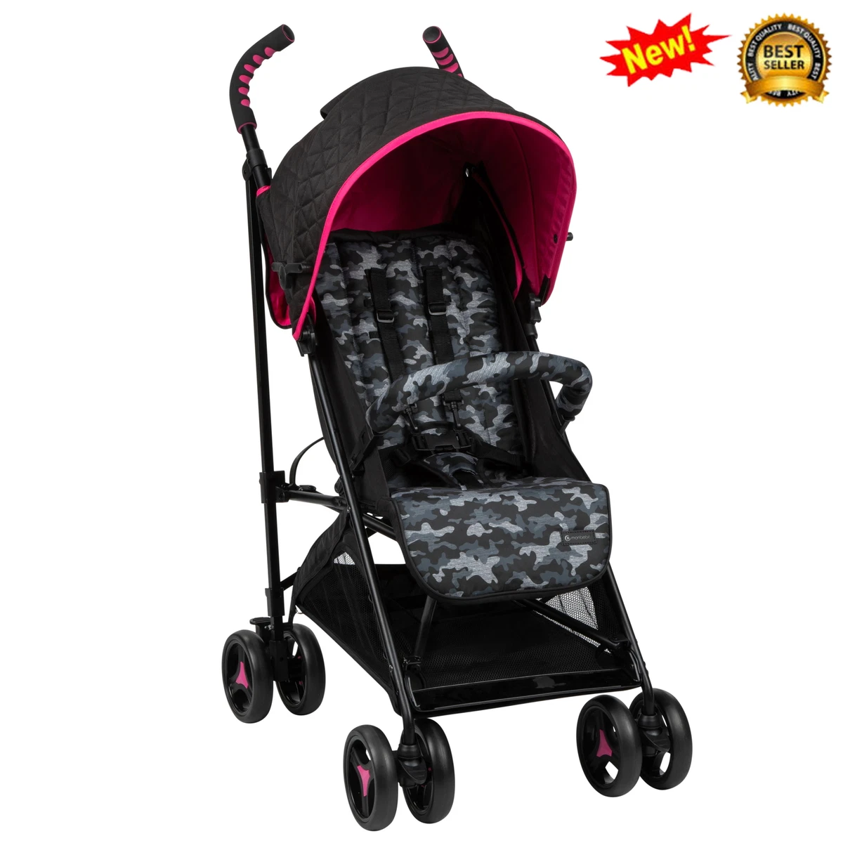 Lightweight Compact Baby Stroller Self Standing Frame 41.34 X