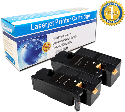 2 Black 525W Toner Cartridge For Dell 