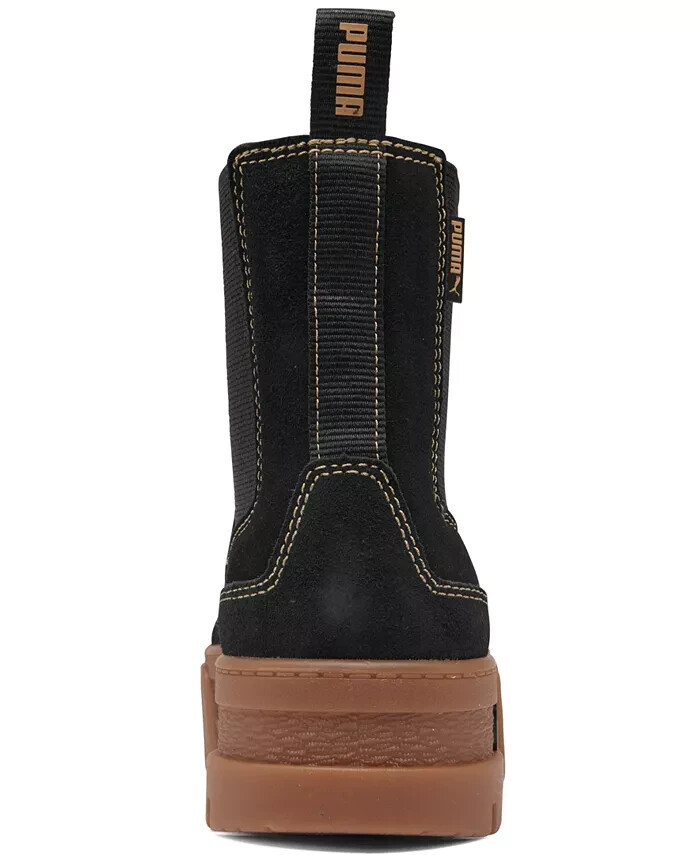 PUMA Mayze Chelsea Suede WNS ブラック 6 UK PUMA Mayze Chelsea Suede Puma Black/Gum BOOTS 8.5 B (M) | eBay